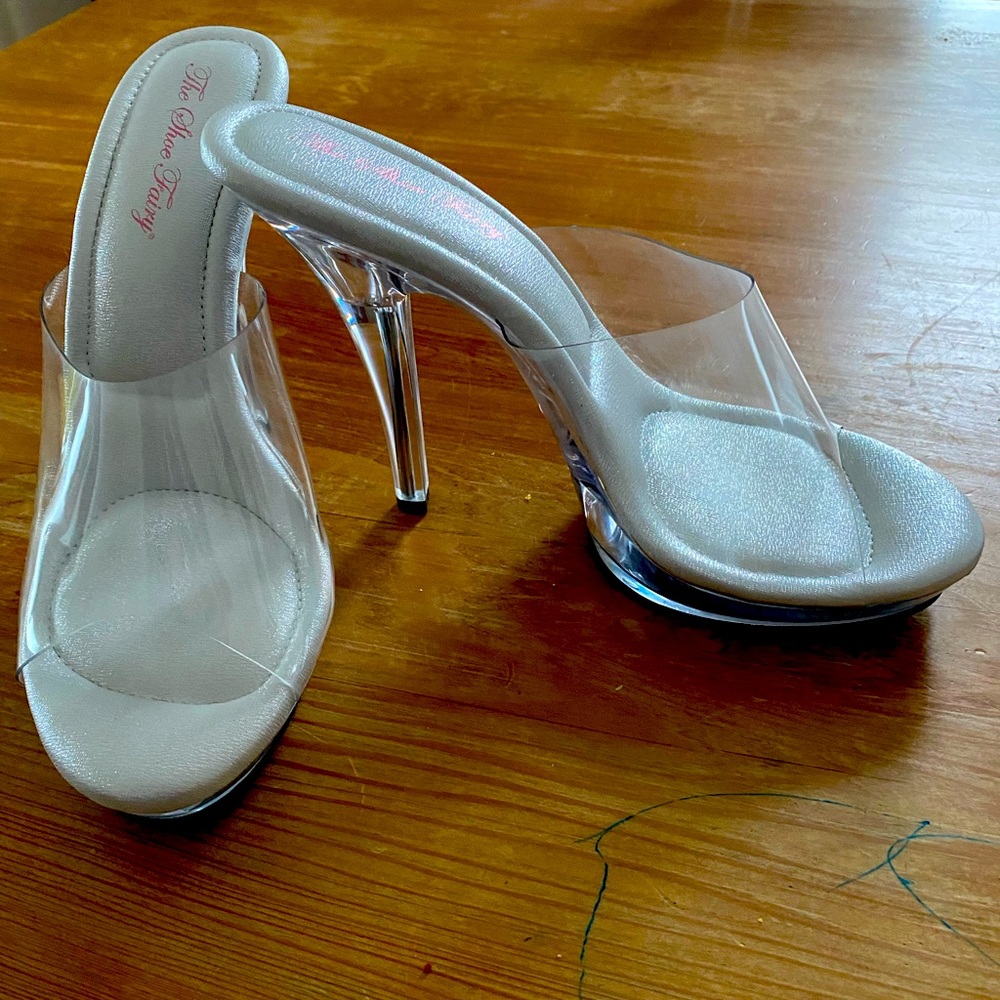 Clear bikini Competition mules